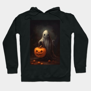 small scary and cute ghost Hoodie
